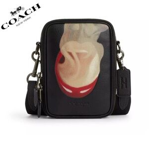 NWT COACH Coach X‎ Tom Wesselmann Stanton Leather Crossbody in Black